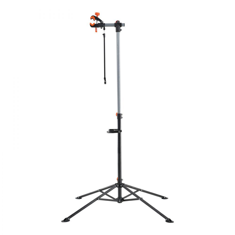 Support de réparation de vélo Support de réparation de vélo, support de réparation de vélo, support de réparation robuste 36,3 kg, support de vélo réglable en hauteur de 1079,5 à 1900 mm avec quatre pieds, noir