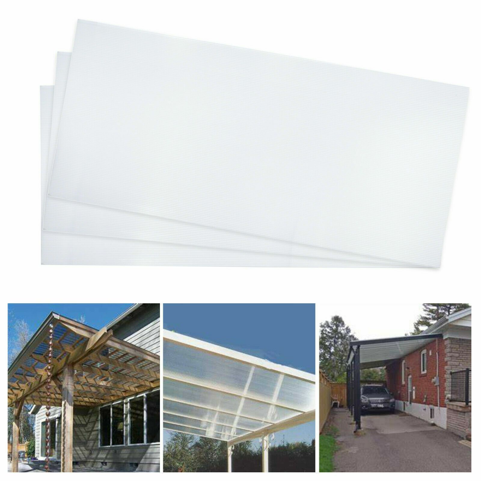 20x polycarbonate roof panels, double-wall panels, hollow chamber panels, greenhouse panels 4 mm 20x polycarbonate roof panels, double-wall panels, hollow chamber panels, greenhouse panels 4 mm