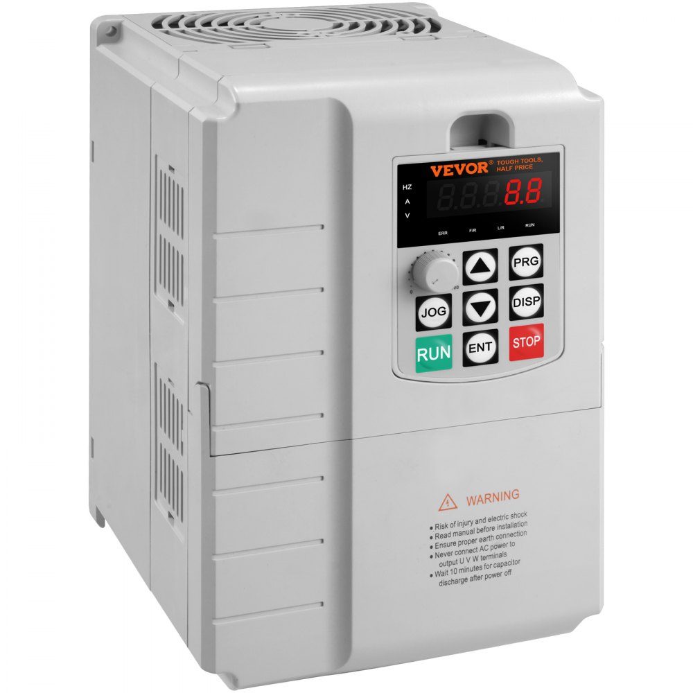 Frequency Converter, Frequency Converter, Inverter, VFD, 7.5kW, 34A, 10HP, 1-phase 220V input to 3-phase 220V output, for speed control of three-phase motors