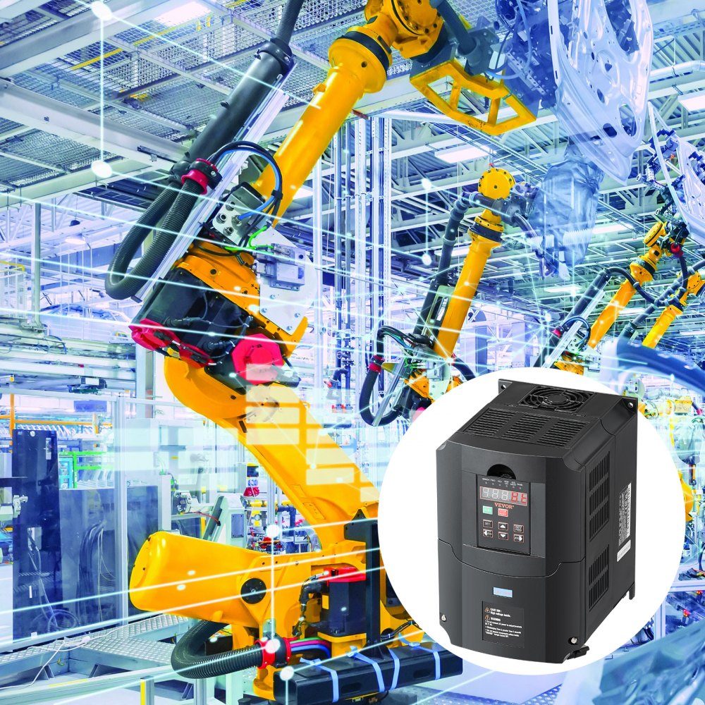 Frequenzumrichter VFD 10 PS 7,5 kW 35 A 1 oder 3 Phasen 220 V Eingang zu 3 Phasen 220 V Ausgang 40–60 Hz Eingang 0–400 Hz Ausgang VFD für Spindelmotor CNC-Geschwindigkeitsregelung