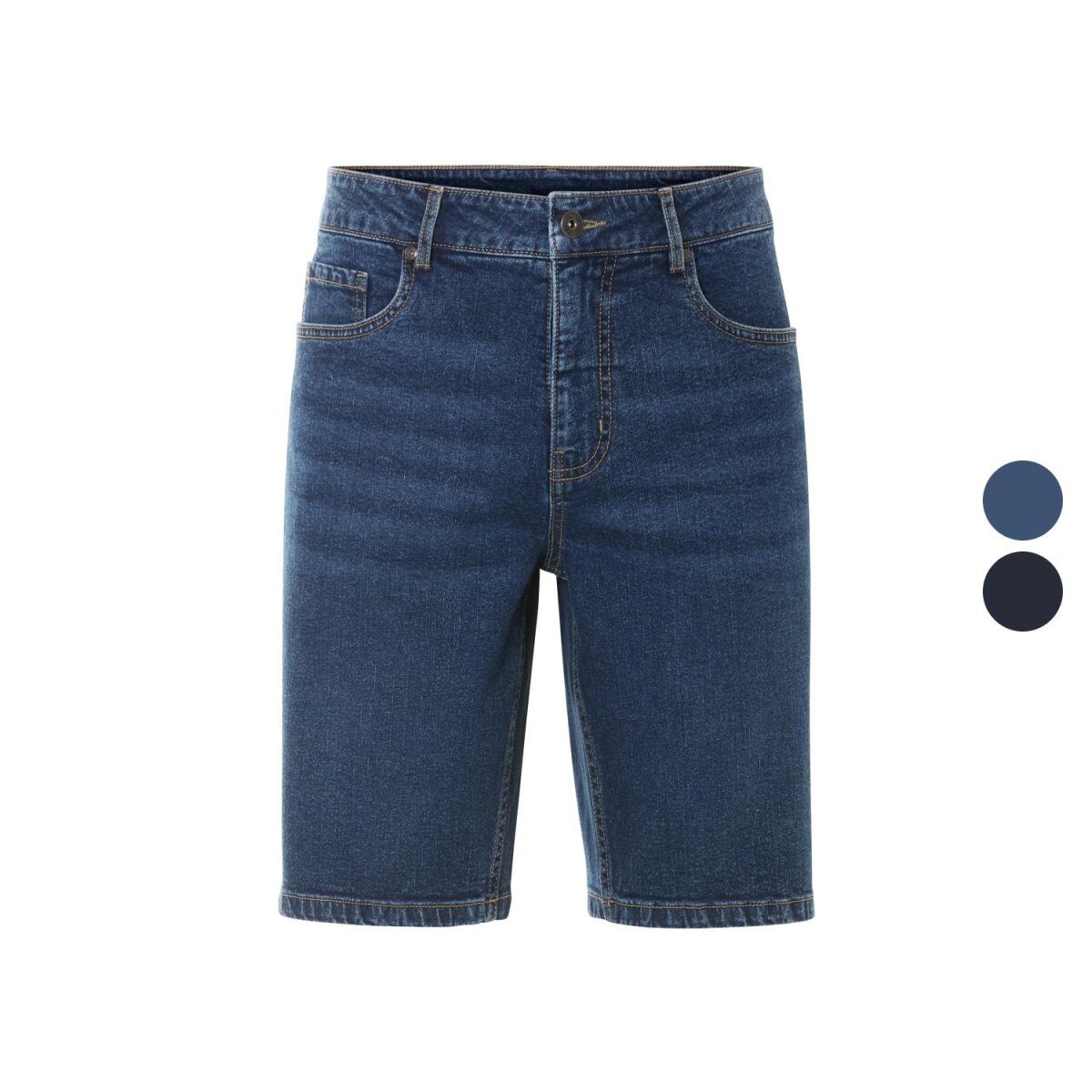 LIVERGY® Herren Jeansshorts, im 5-Pocket-Style