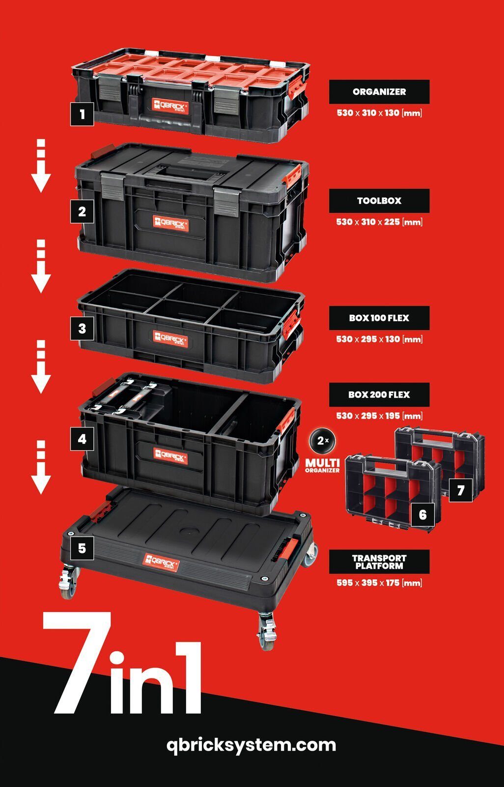 #SALE# 7 in 1 XXXL workshop trolley roll box tool box mobile workshop tool trolley