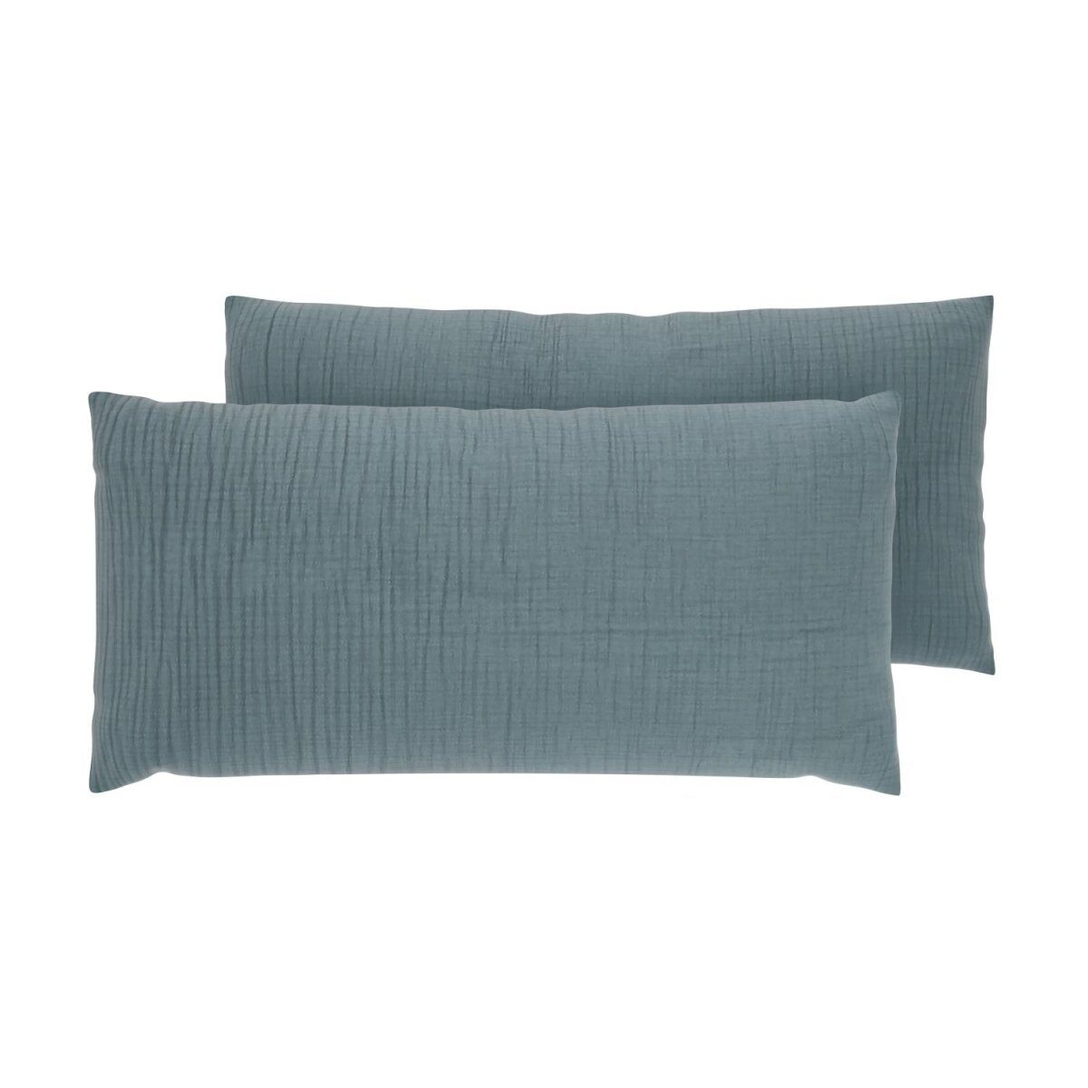 LIVARNO® Muslin cushion cover, 40 x 80 cm, 2 pieces