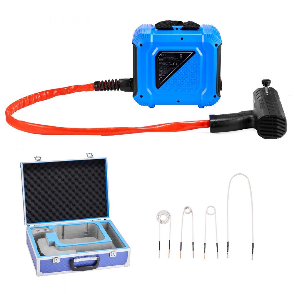 Screw Removal Induction Heater 1800W Magnetic Induction Heater Kit Rusty Screw Removal Heater Auto Workshop Repair Tools with 4 Coils