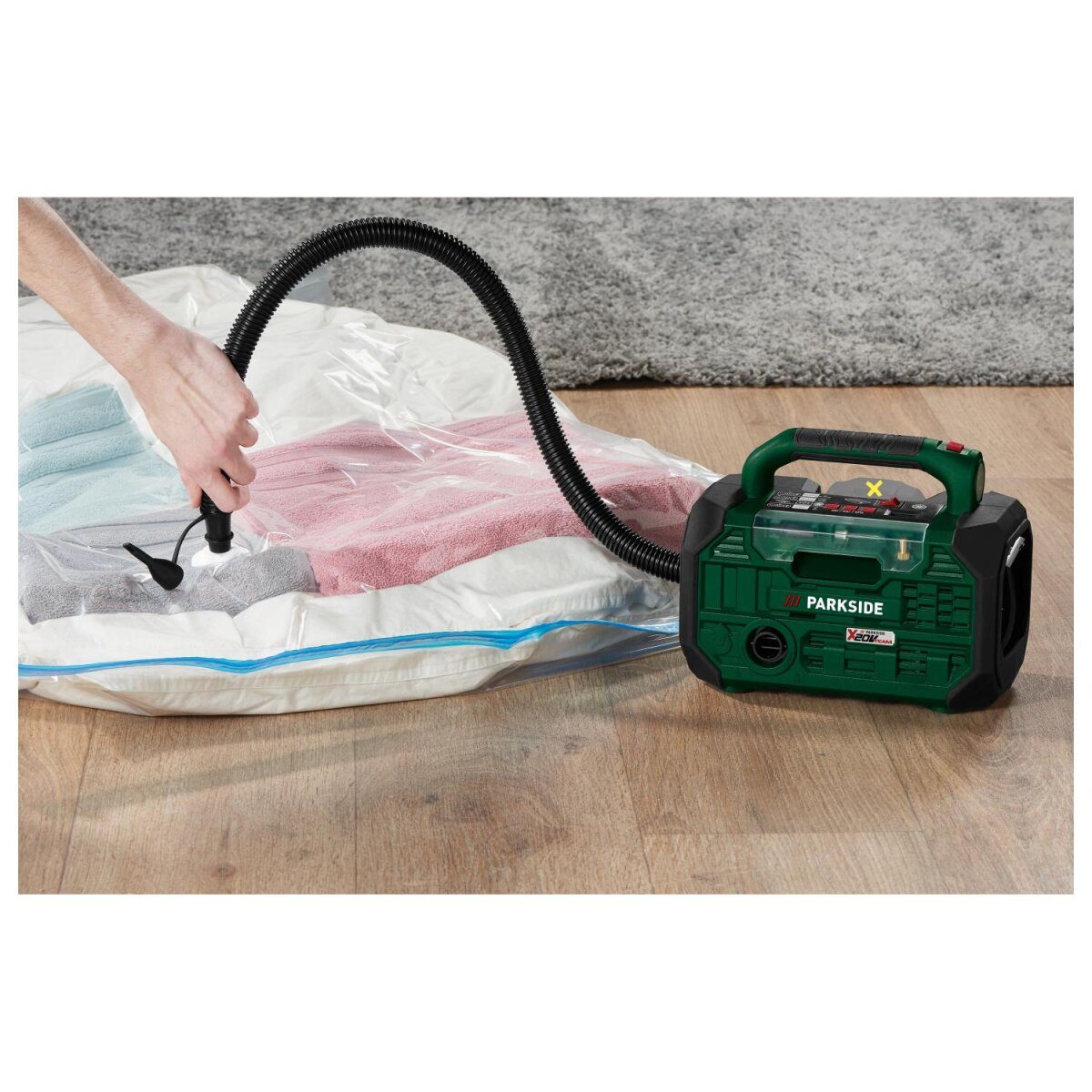 PARKSIDE® 20 V Akku-Kompressor und -Luftpumpe »PKA 20-Li C3«, ohne Akku und Ladegerät