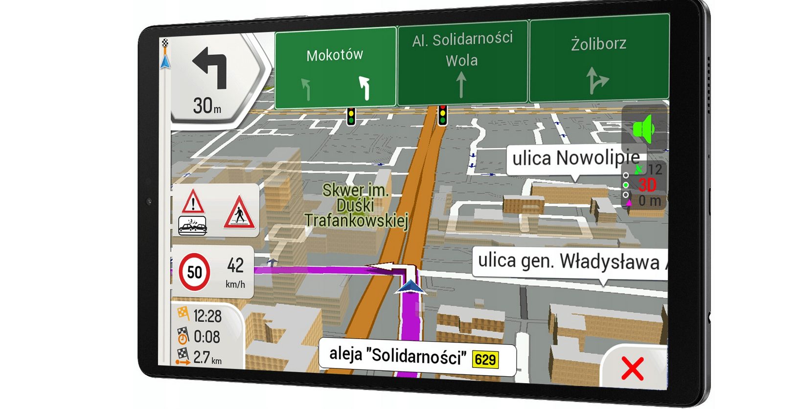 Navigationssystem für LKW, Bus, Auto, Wohnmobil iGO mit Halterung und Ladegerät