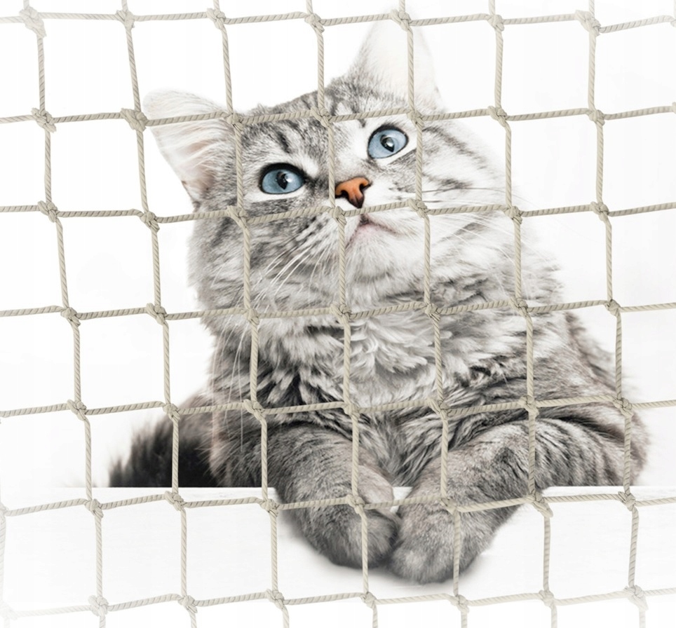 BALKONNETZ FÜR KATZEN 4x3m OHNE BOHREN Katzennetz BALKONNETZ FÜR KATZEN 4x3m OHNE BOHREN Katzennetz