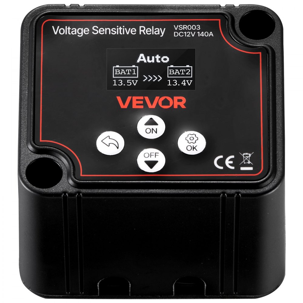 Isolator Relay 12V 140A Dual Battery Isolator with LCD Screen Smart Battery Isolator Switch for Lithium Lead Acid Batteries for Car Truck RV UTV ATV Boat Isolator Relay 12V 140A Dual Battery Isolator with LCD Screen Smart Battery Isolator Switch for Lithium Lead Acid Batteries for Car Truck RV UTV ATV Boat