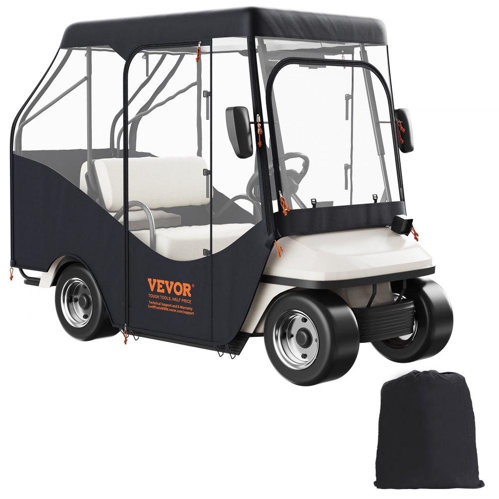 Transparent Golf Cart Rain Cover 4 Person Golf Cart Cover 152x110cm 420D Polyester Waterproof Portable Mobile Golf Cart Storage Cover Fits EZGO TXT Golf Cart Transparent Golf Cart Rain Cover 4 Person Golf Cart Cover 152x110cm 420D Polyester Waterproof Portable Mobile Golf Cart Storage Cover Fits EZGO TXT Golf Cart