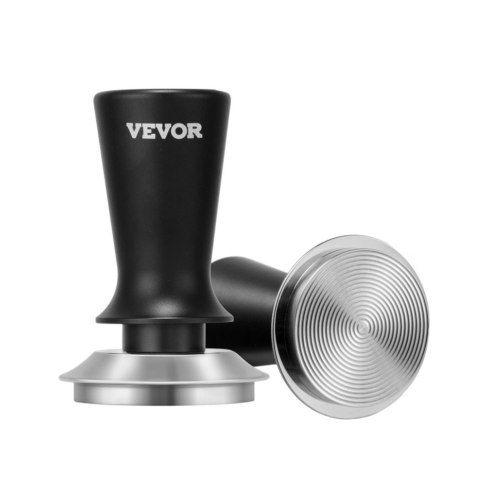 Espresso Tamper 51mm Spring Loaded Coffee Tamper 30 Pound Tamper Tool Coffee Tool for Coffee Machine Coffee Accessories Stainless Steel Tamper Coffee Tamper with Non-Slip Handle Black