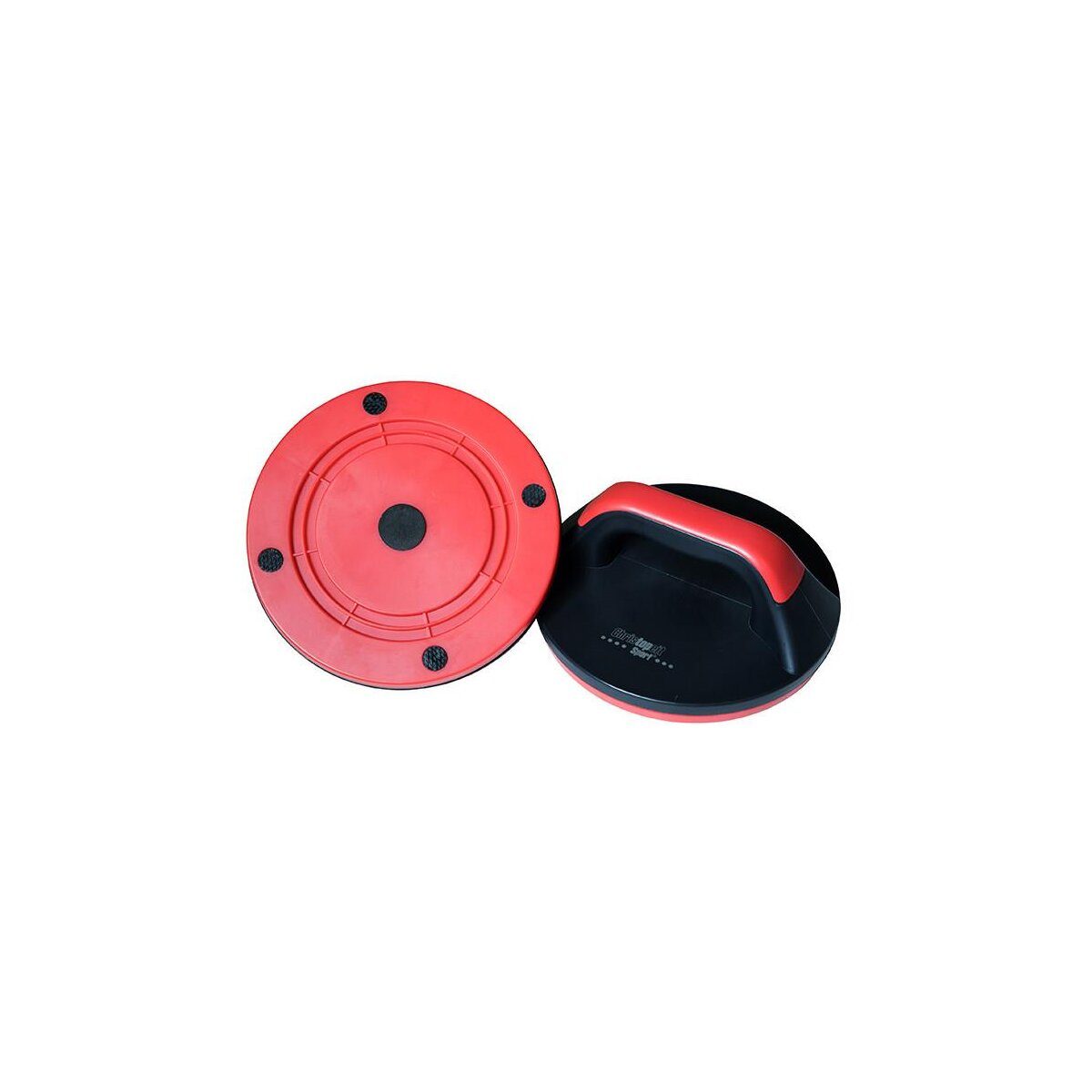 Christopeit Sport set of 2 push-up handles, turntable, red