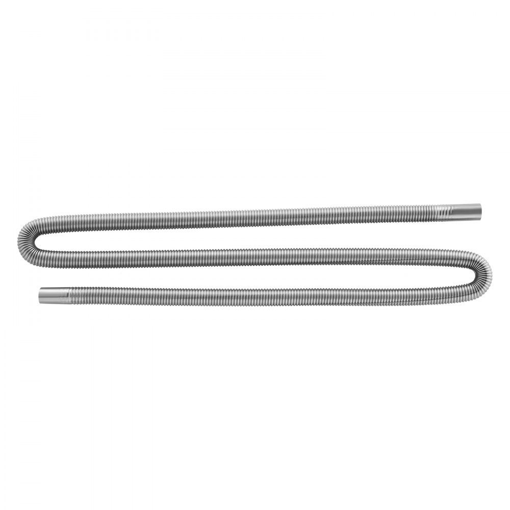 Exhaust pipe auxiliary heater Flexible exhaust hose 198 cm for car diesel heater with 2 clamps, stainless steel exhaust pipe with Φ 25 mm cross section for 2 kW / 5 kW / 8 kW diesel heaters air heaters