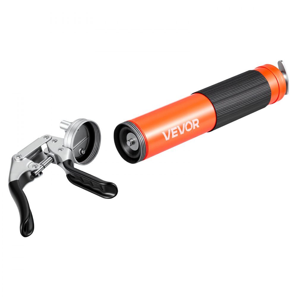 Le kit de pistolet à graisse d'une capacité de 551 bars, d'une capacité de 0,4 L, comprend un tuyau flexible de 18", un coupleur de graisse à double poignée, un tube d'extension rigide et une buse pointue pour l'automobile et la marine