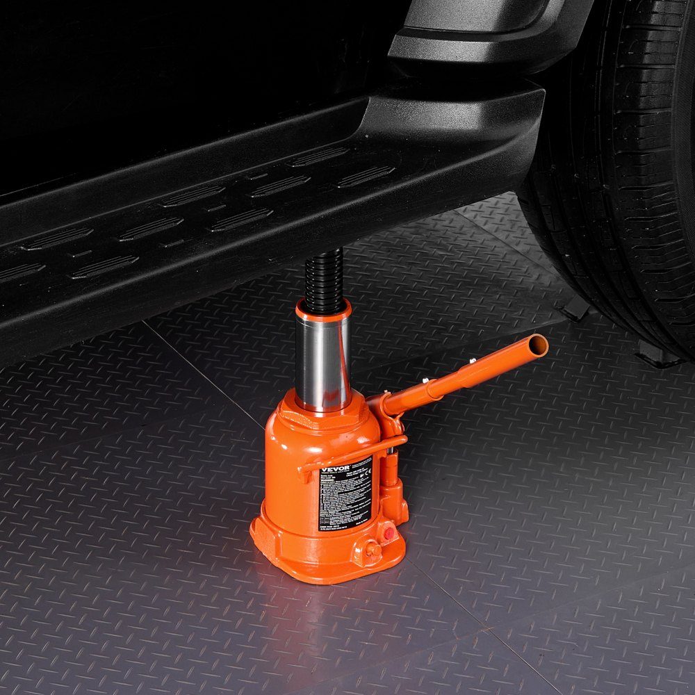 Hydraulic Jack 20T Stamp Jack Bottle Jack with 17-32cm Lifting Range and 3 Piece Long Handle for Car Pickup Truck Motorhome Auto Repair Industrial Engineering