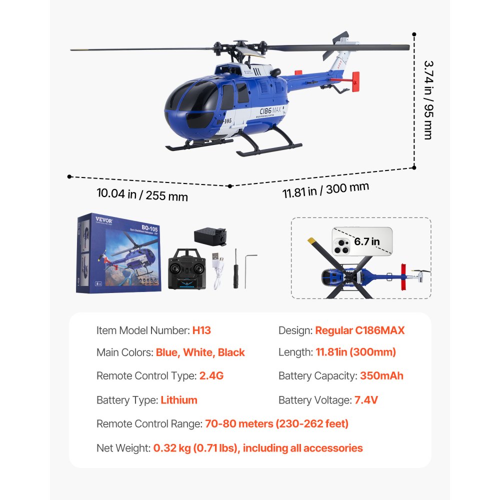 Hélicoptère RC, hélicoptère télécommandé 2,4 GHz avec hélice unique et gyroscope 6 axes, avion RC 4 canaux pour débutants, lumière LED et décollage/atterrissage à un bouton, pour enfants à partir de 8 ans Hélicoptère RC, hélicoptère télécommandé 2,4 GHz avec hélice unique et gyroscope 6 axes, avion RC 4 canaux pour débutants, lumière LED et décollage/atterrissage à un bouton, pour enfants à partir de 8 ans