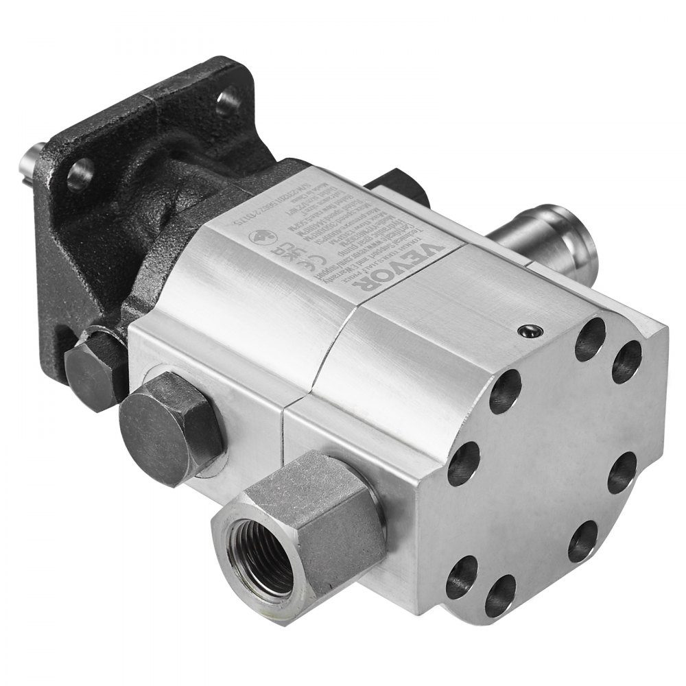 Hydraulische houtsplijtpomp, 13 GPM, 2-traps 3000 PSI houtsplijtpomp, 1" inlaat 1/2" NPT uitlaat 3600 RPM aluminium hydraulische tandwielpomp voor houtsplijter met kleine motor, sneeuwploeg