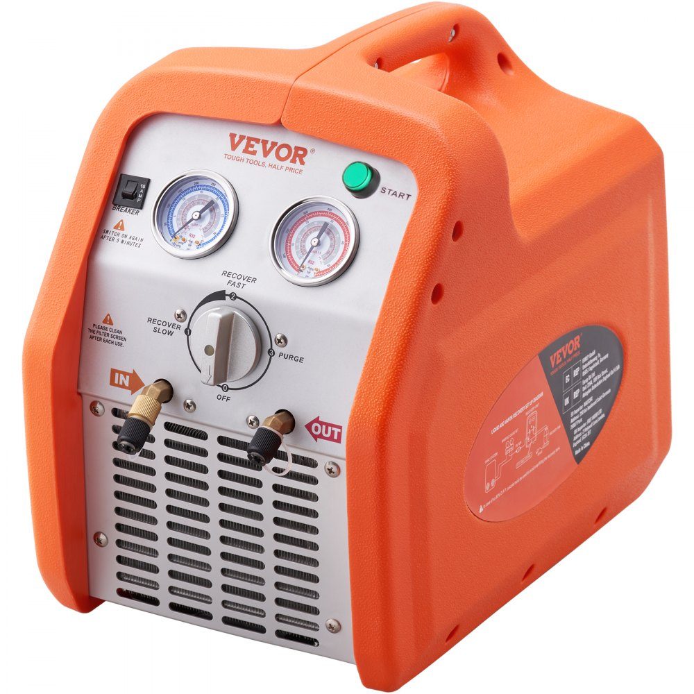 Two-cylinder refrigerant suction device refrigerant suction station 1 HP refrigerant suction device refrigerant recovery machine 220-240V 3.49kg/min