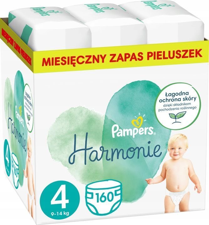 Pampers Harmonie rozmiar 4 160 pieluszek 9kg-14kg