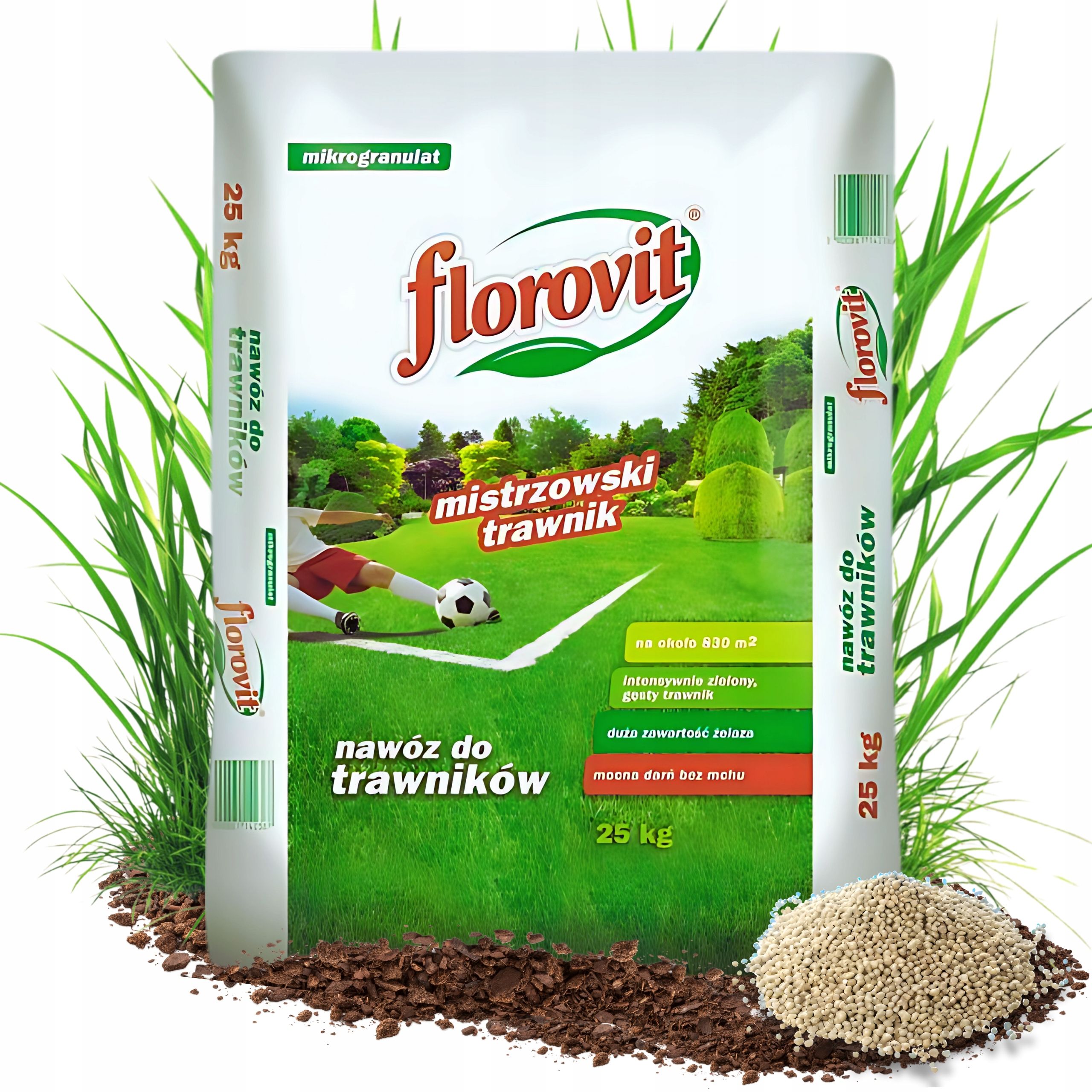 Florovit Mistrzowski Trawnik Sport 25 kg – special fertilizer against moss for a dense, green lawn Florovit Mistrzowski Trawnik Sport 25 kg – special fertilizer against moss for a dense, green lawn
