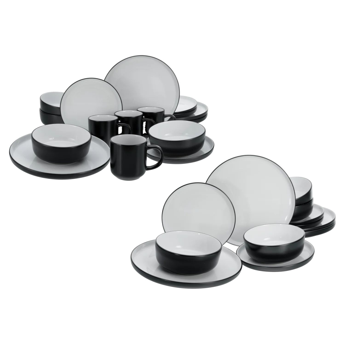 CREATABLE serviesset ‘Nordic Cool Black’, 16-delig / 12-delig