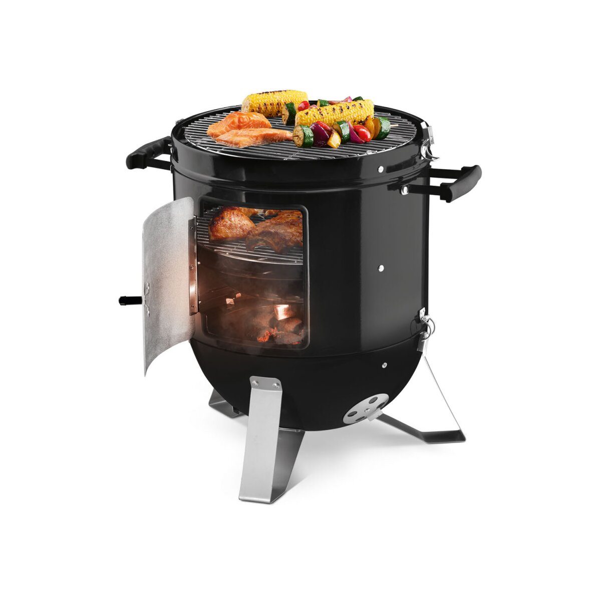 GRILLMEISTER Räucherofen, Ø 40 cm, 0 - 530°C