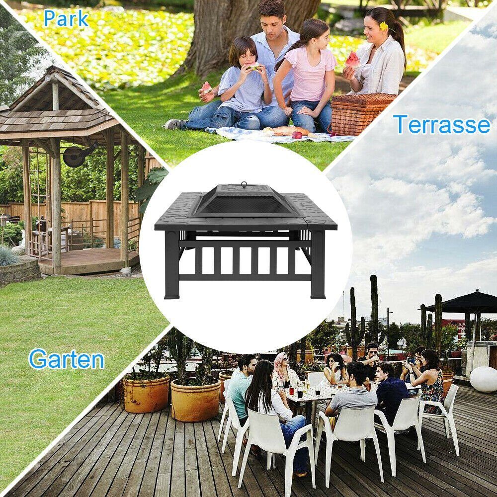 #SALE# XXXL 3 in 1 Feuerschale Grill BBQ Smoker