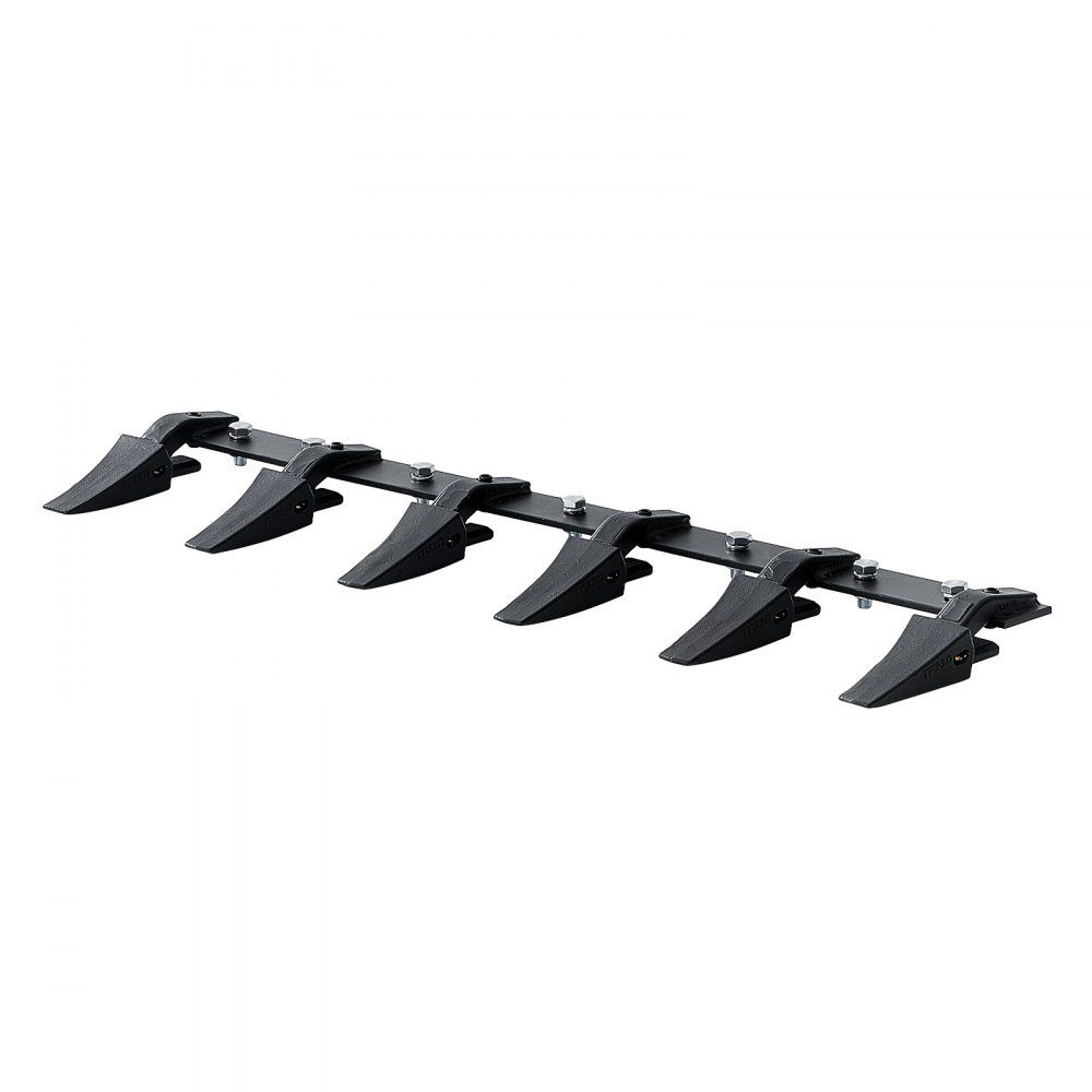 Schopstandaard, 120 cm zware tractorschep, 6 tandrail voor lader, tractor, schranklader, laadvermogen 2000 kg, vastgeschroefd ontwerp voor efficiënte gronduitgraving en schepbescherming – Artikelnr. HT-22919