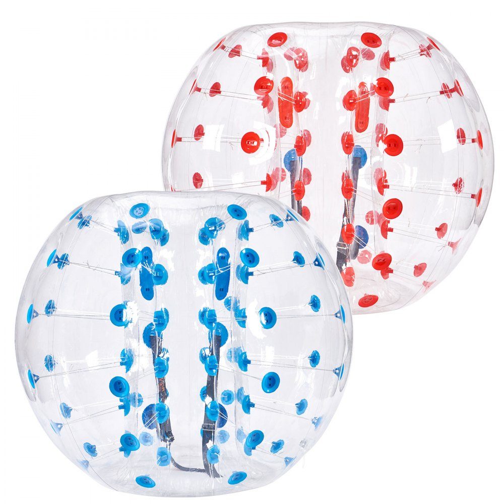 2 x 1,5 m Bumper Ball Bubble Soccer Zorb Aufblasbarer Bumper Ball Blau + Rot
