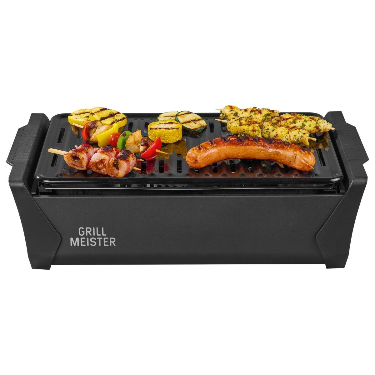 GRILLMEISTER charcoal grill with active ventilation “KANSAS”, wireless