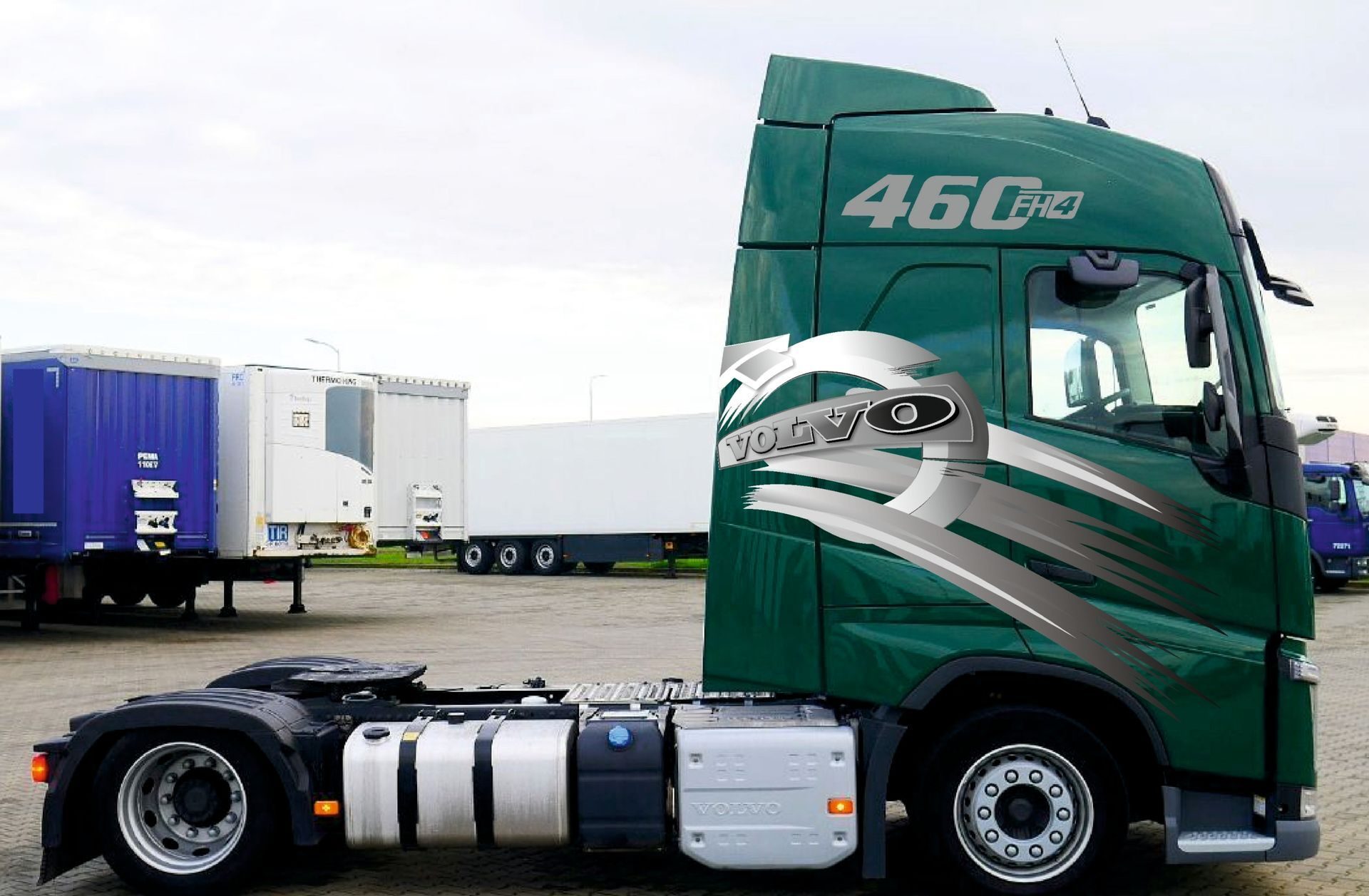 AUFKLEBER Fahrzeugbeschriftung VOLVO LOGO FH 12 13 POLYMERFOLIE Set 5