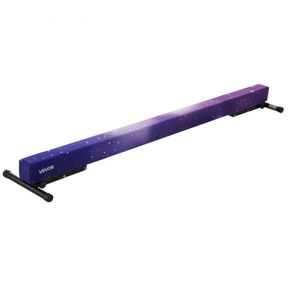 Poutre de gymnastique pour enfants 241 cm réglable en hauteur (5 niveaux), poutre de gymnastique porteuse de 158,7 kg, poutre d'équilibre pour salle de gym, Galaxy