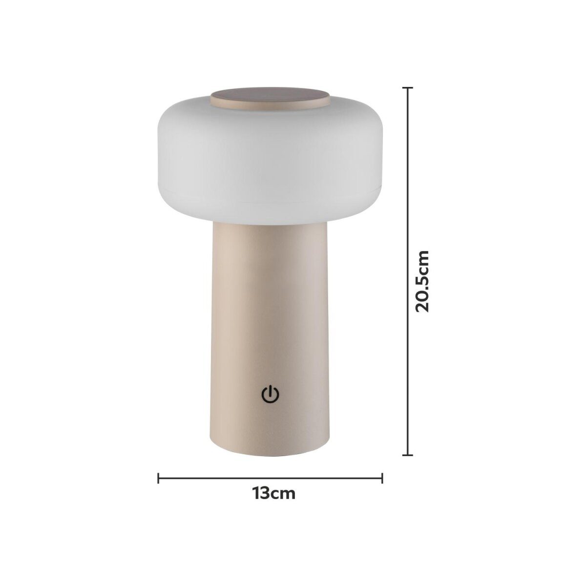 LIVARNO® buitentafellamp op batterijen, beige