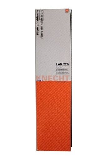 KNECHT LAK226 cabinefilter Z WĘGLEM – Ford · SEAT · VW – Artikelnr. HT-50346
