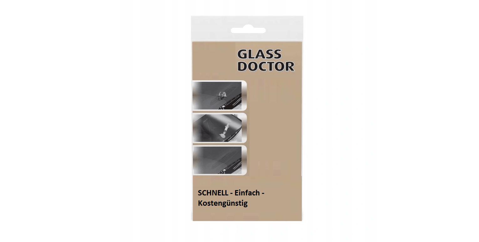 Windshield repair kit to detect cracks or damage in the glass