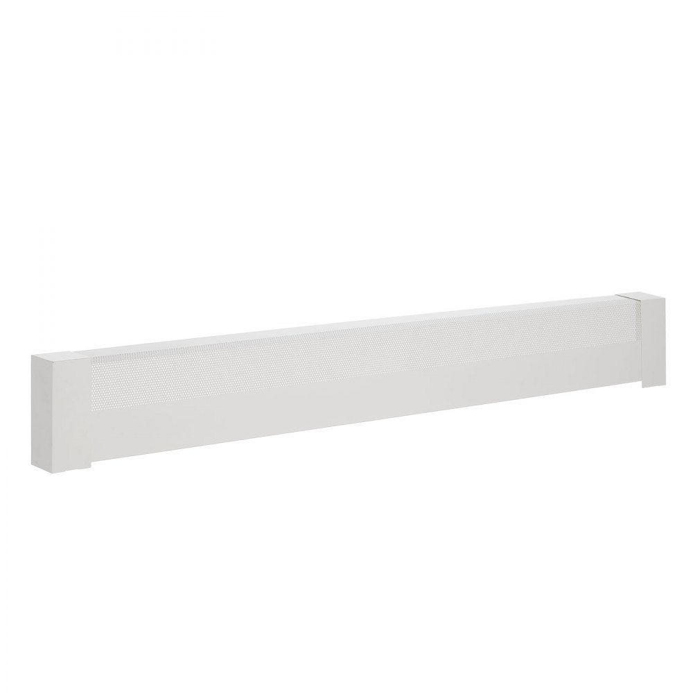 Heater Covers Basic Series 1526 x 80 x 193mm Standard Electric Radiator Front Cover Heavy Duty Steel Replacement Cover for Bedroom White