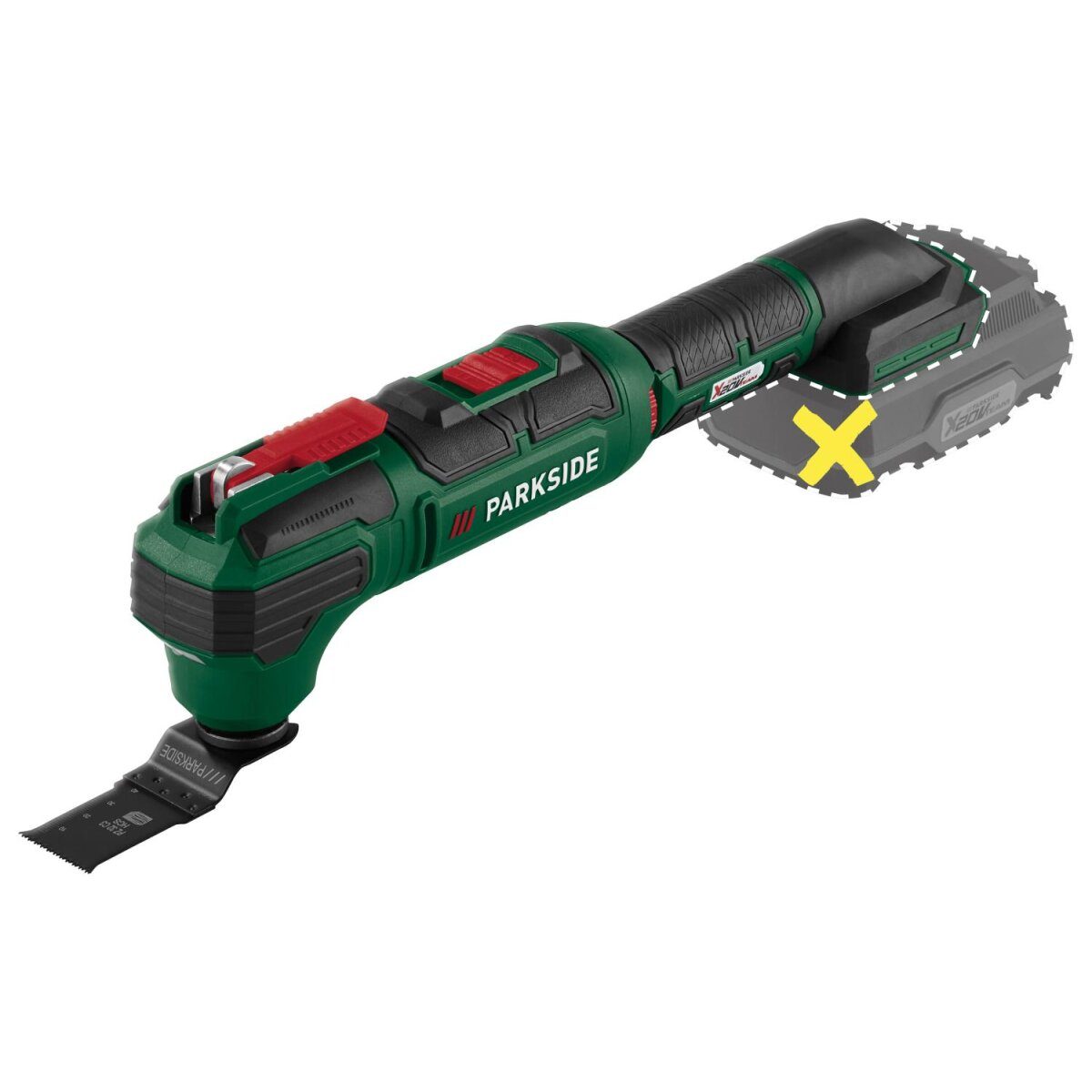 Outil multifonction sans fil PARKSIDE® 20 V « PAMFW 20-Li C3 », sans batterie ni chargeur