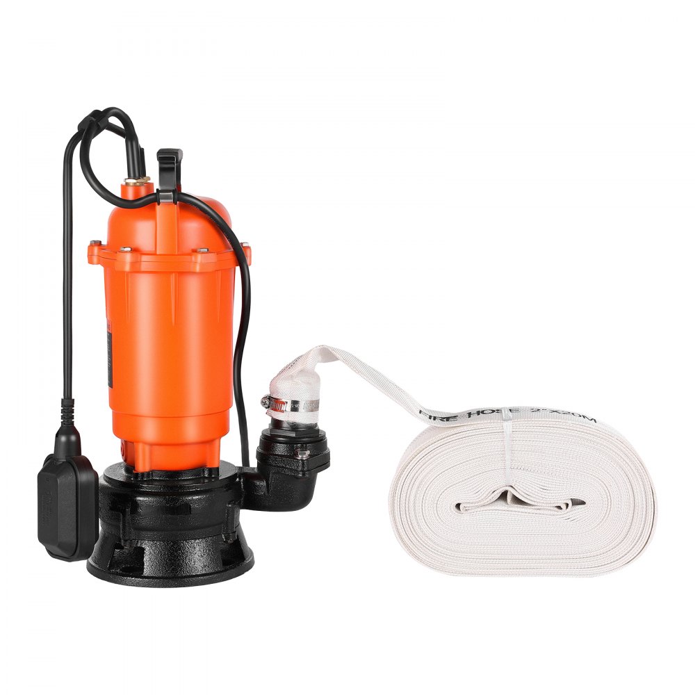 1500 W submersible pump, 21000 l/h, cast iron dirty water pump with automatic float switch, 18m delivery height for pumping out dirty water, for pools, ponds & flooded areas 1500 W submersible pump, 21000 l/h, cast iron dirty water pump with automatic float switch, 18m delivery height for pumping out dirty water, for pools, ponds & flooded areas