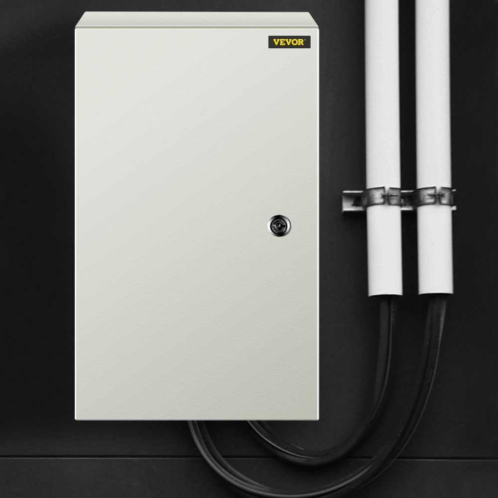 Armoire électrique en acier au carbone, armoire de distribution, boîtier industriel 50x30x25cm, boîte de commutation IP66 et NEMA, boîte de jonction étanche, boîte électrique idéale pour les usines, les chantiers de construction, les centres commerciaux,