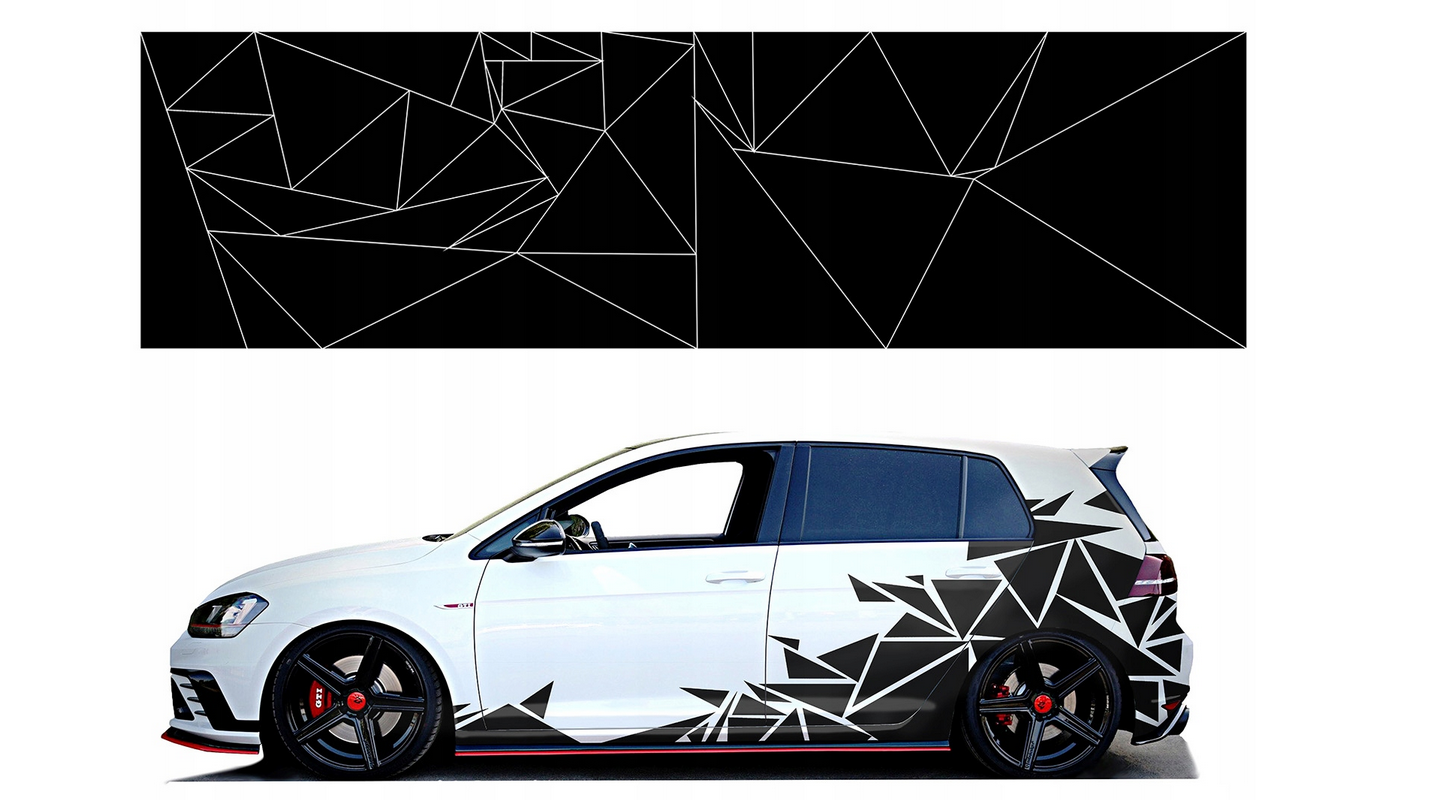 Aufkleber fürs Auto - Camo Camouflage Triangles (42 Stück)