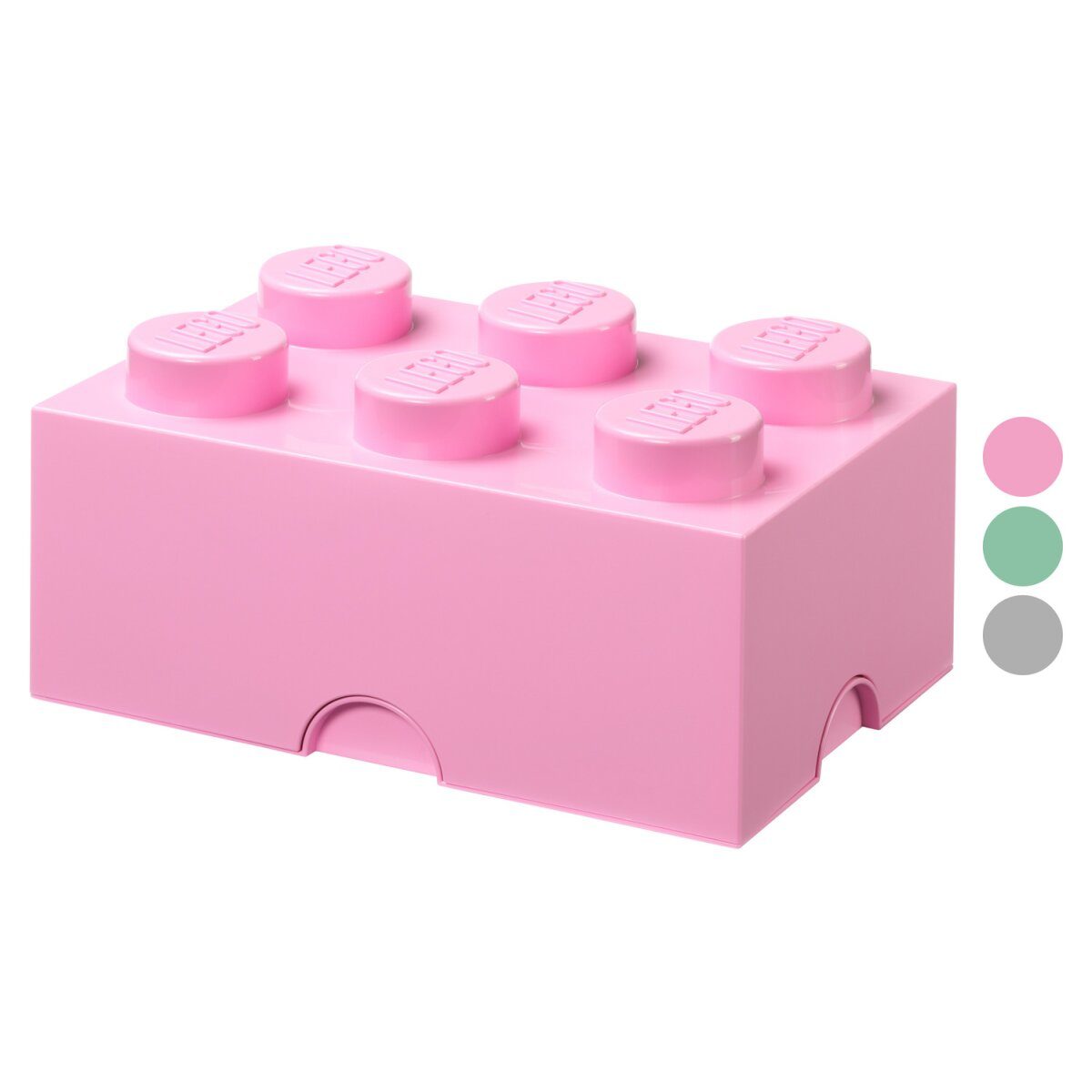 LEGO storage box with 6 studs, stackable