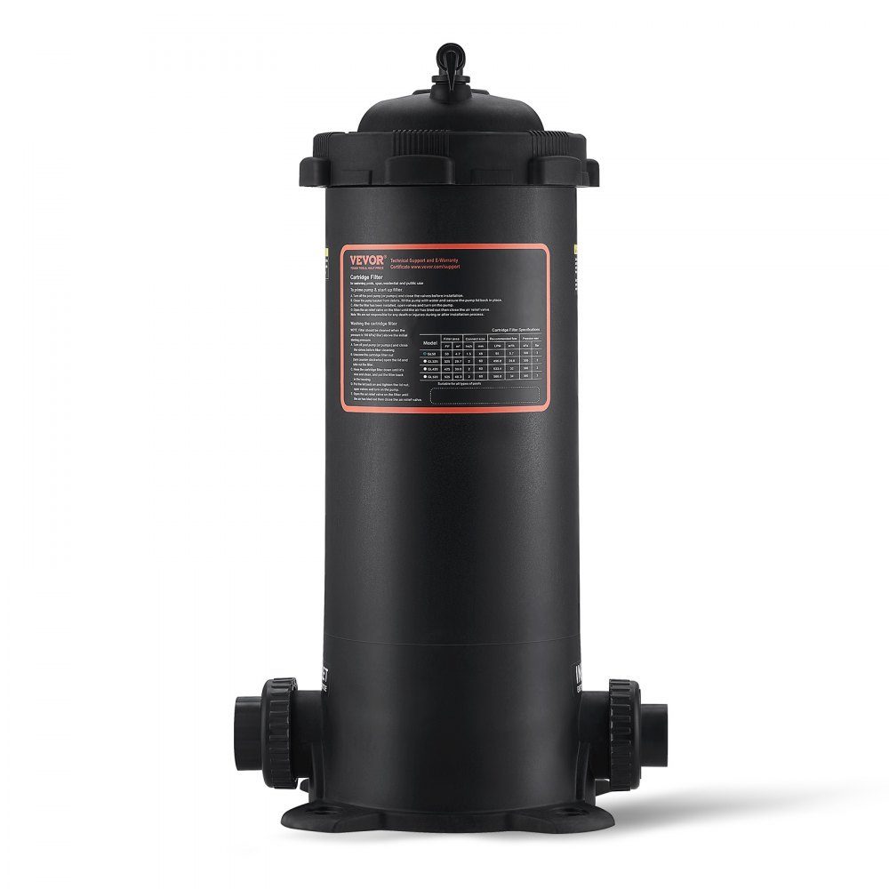 Cartridge Pool Filter, 380 x 380 x 710mm Integrated Pool Filter, Above Ground Swimming Pool Filtration Filter System with Upgrade Filter and Leakproof Housing for Hot Tubs, Spa Inflatable Pools