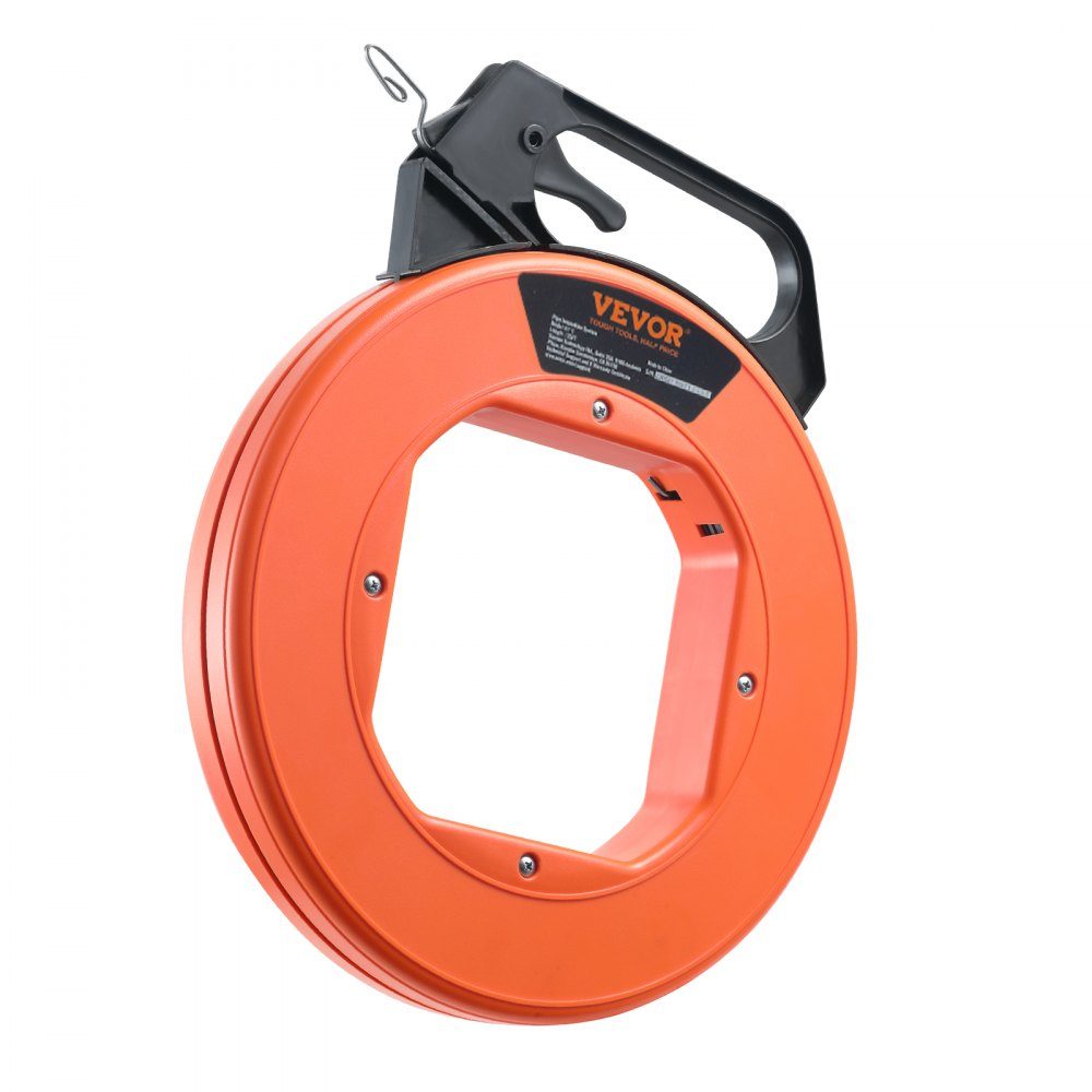 Cable pulling aid 73.2 m High-quality cable pulling cable made of high manganese steel including cotton gloves. Pull wire for empty pipes with break-proof cable [3mm] Tension spring pulling aid