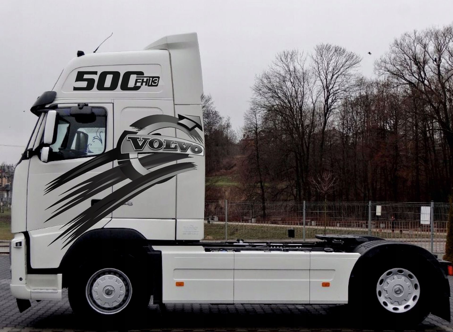 AUFKLEBER Fahrzeugbeschriftung VOLVO LOGO FH 12 13 POLYMERFOLIE Set 2