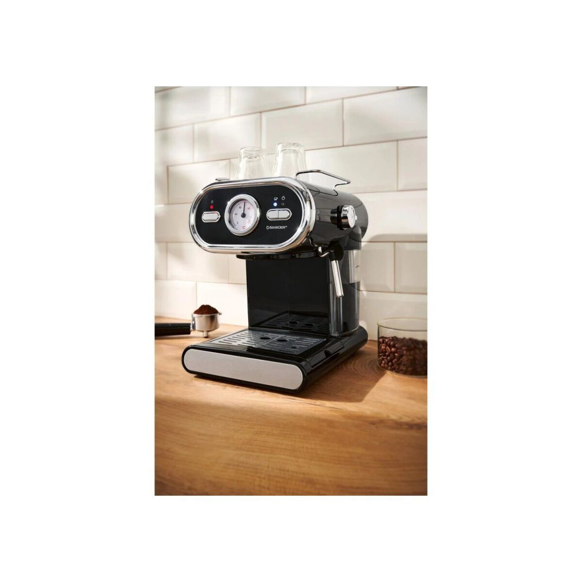 Machine à expresso SILVERCREST® pastel »SEM 1100 E1« noir bon