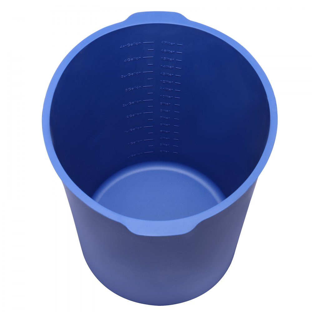 Bucket Liner 6L Silicone Concrete Mixer Bucket Liner Reusable for Mixing Thin Set Mortar, Paint, Concrete and Epoxy Resin Food Grade Bucket Liner Blue