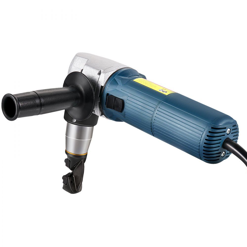 Cisailles à tôle électriques Grignoteuse à tôle 4 mm Grignoteuse à tôle 625 W Ciseaux grignoteuses 1000 tr/min dans le domaine de la tôle, des matériaux ondulés, des tuyaux, des profilés complexes, de l'acier inoxydable, du cuivre, de l'aluminium, du plas