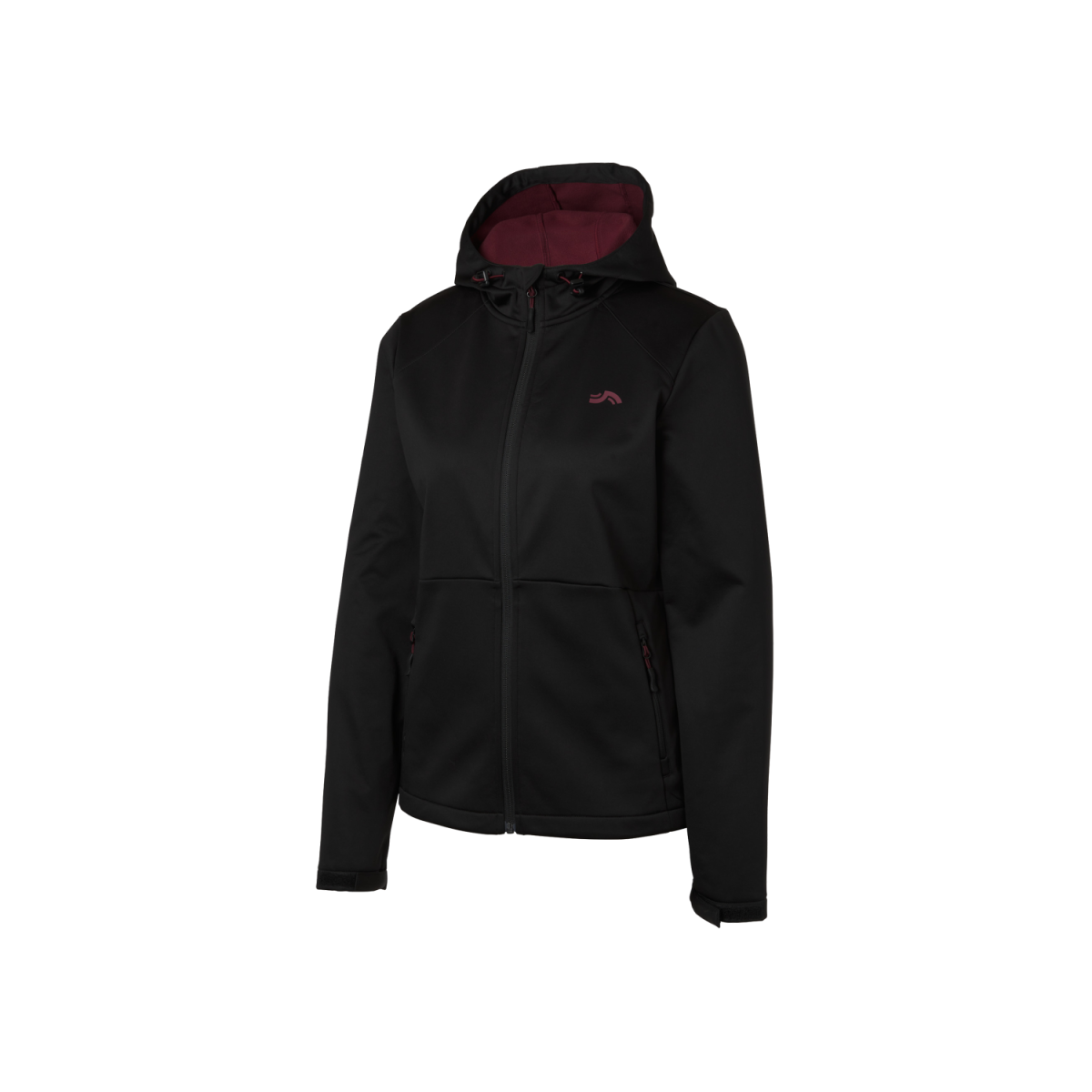 CRIVIT Damen Softshelljacke aus 3-lagigem Softshell-Material (Schwarz, S(36/38))