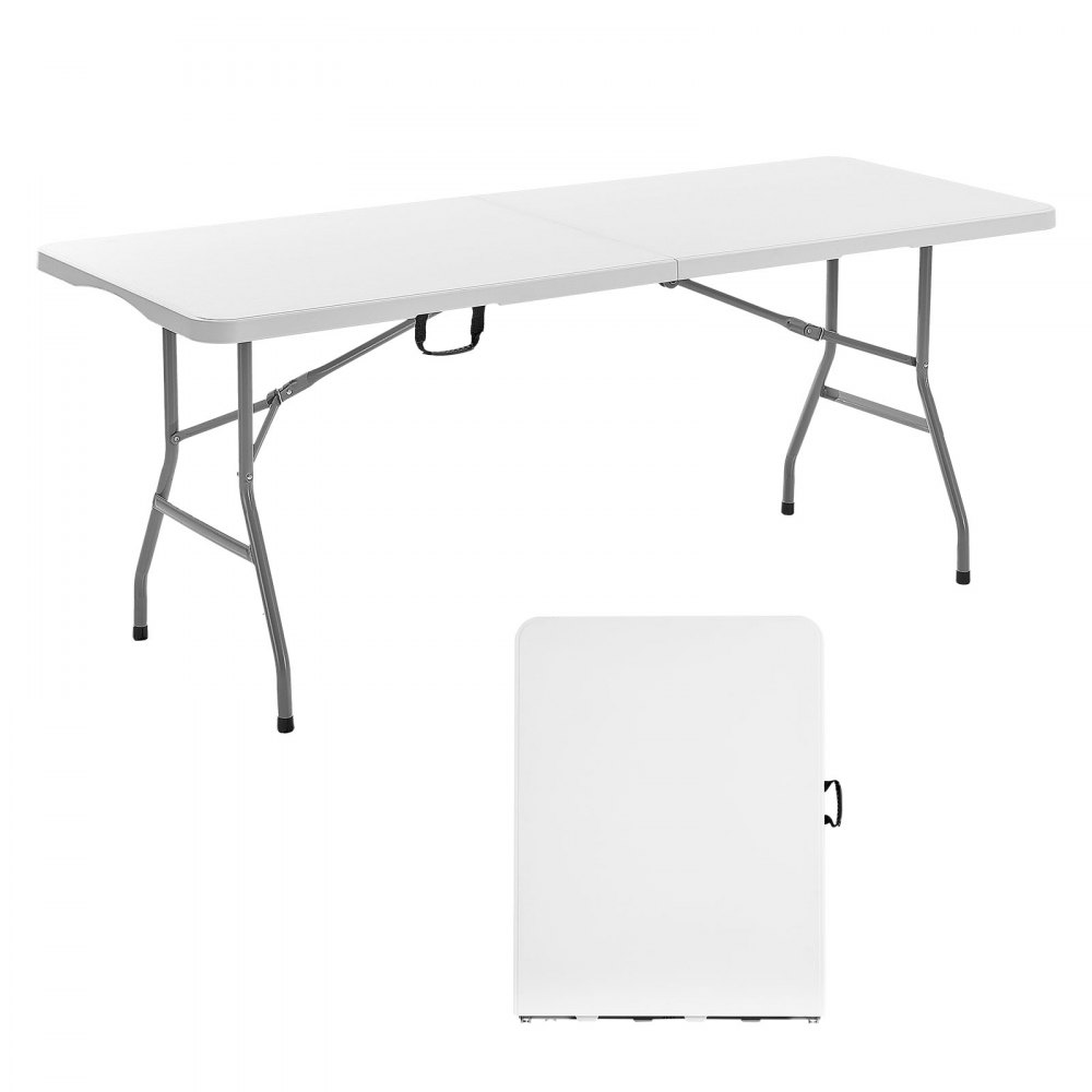 Table pliante table buffet portable table polyvalente 180 cm, table rectangulaire en plastique (pour 4-6 personnes) avec poignĂ©e intĂ©grĂ©e, table de jardin table de camping pour fĂȘtes pique-nique camping, blanc Table pliante table buffet portable table polyvalente 180 cm, table rectangulaire en plastique (pour 4-6 personnes) avec poignĂ©e intĂ©grĂ©e, table de jardin table de camping pour fĂȘtes pique-nique camping, blanc