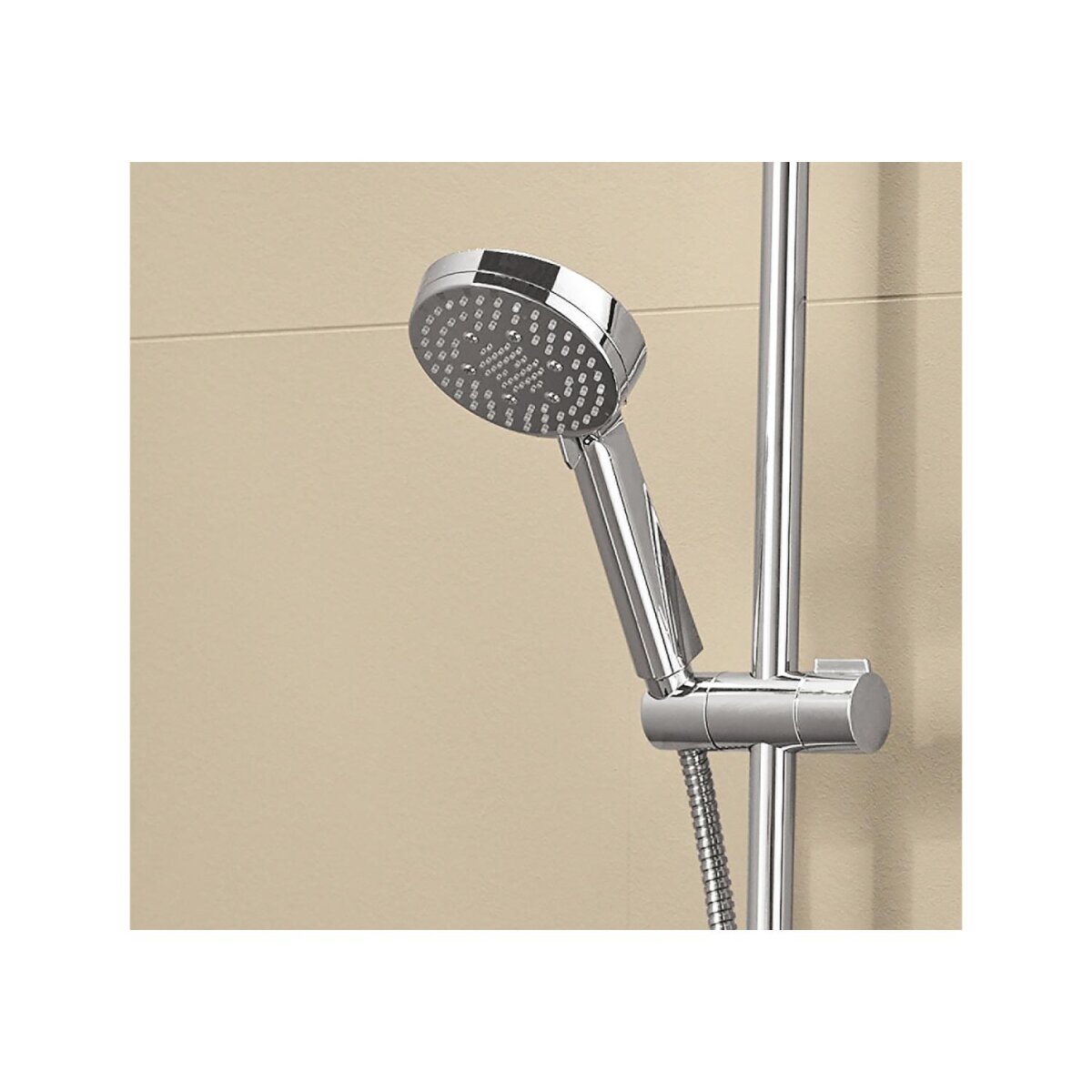 Ensemble de douche de tête LIVARNO®, avec thermostat et pomme de douche à effet pluie Ensemble de douche de tête LIVARNO®, avec thermostat et pomme de douche à effet pluie
