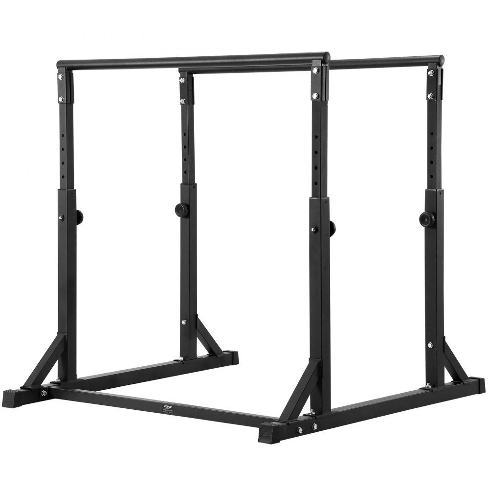 Dip Bar Heavy Duty Dip Stand Station Adjustable up to 800lbs Fitness Workout Dip Bar Station Stabilizer Parallette Push Up Stand Bars for Home Gym Strength Training